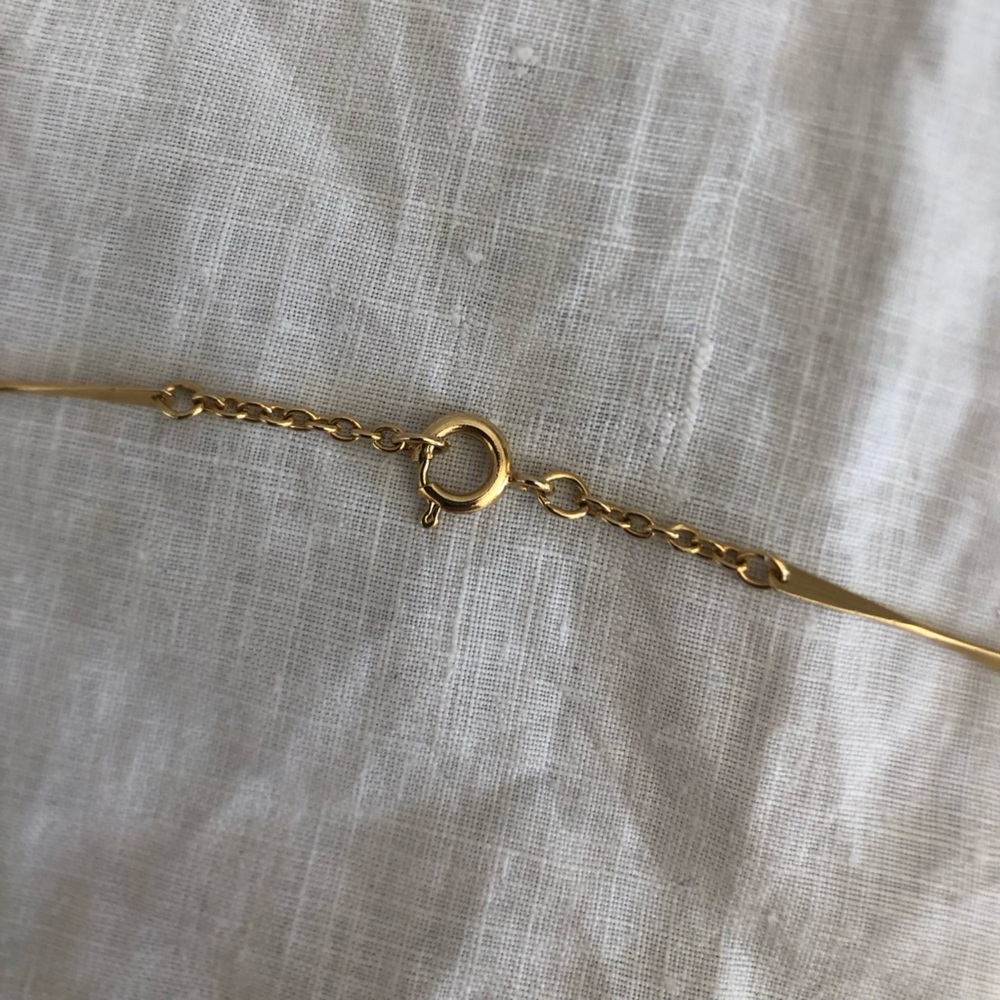Vtg Twisted Metal and Chain Gold Tone Necklace - Picture 4 of 8